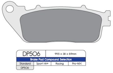 BRAKE PAD DP SINTERED REPLACEMENT STREET TOURING OFF-ROAD/ATV