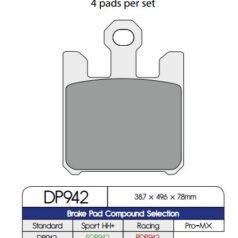 BRAKE PAD DP SINTERED REPLACEMENT STREET TOURING OFF-ROAD/ATV