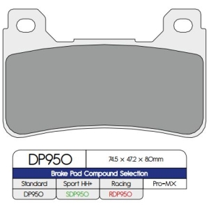 BRAKE PAD DP SINTERED REPLACEMENT STREET TOURING OFF-ROAD/ATV