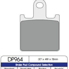 BRAKE PAD DP SINTERED REPLACEMENT STREET TOURING OFF-ROAD/ATV