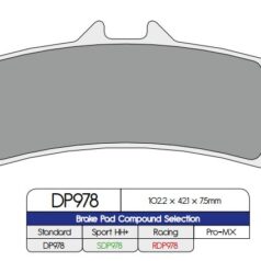 BRAKE PAD DP SINTERED REPLACEMENT STREET TOURING OFF-ROAD/ATV