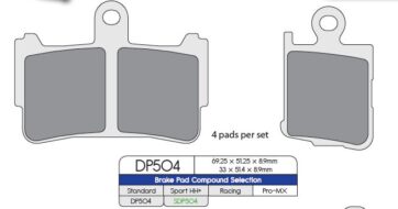 BRAKE PAD SDP SPORT HH+ HIGH FRICTION STREET