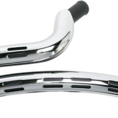 EXHAUST RADIAL SWEEPERS BLACK W/ CHROME HEATSHIELDS W/ HOLES