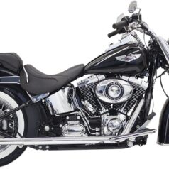 EXHAUST SYSTEM TRUE DUALS W/ 33" FISHTAIL W/O BAFFLES CHROME