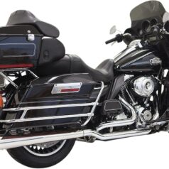 EXHAUST SYSTEM TRUE-DUAL DOWN UNDER MEGAPHONE CHROME