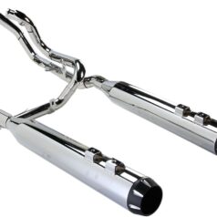 EXHAUST SYSTEM TRUE-DUAL DOWN UNDER STRAIGHT CHROME