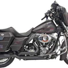 EXHAUST SYSTEM TRUE-DUAL DOWN UNDER STRAIGHT BLACK