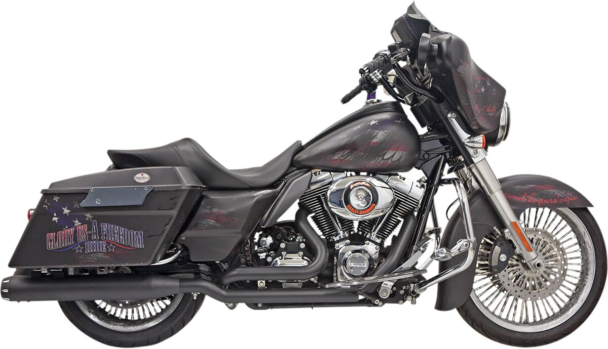 EXHAUST SYSTEM TRUE-DUAL DOWN UNDER STRAIGHT BLACK