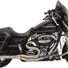 EXHAUST SYSTEM ROAD RAGE III 4 " MEGAPHONE 2-INTO-1 LONG BRUSHED STAINLESS STEEL