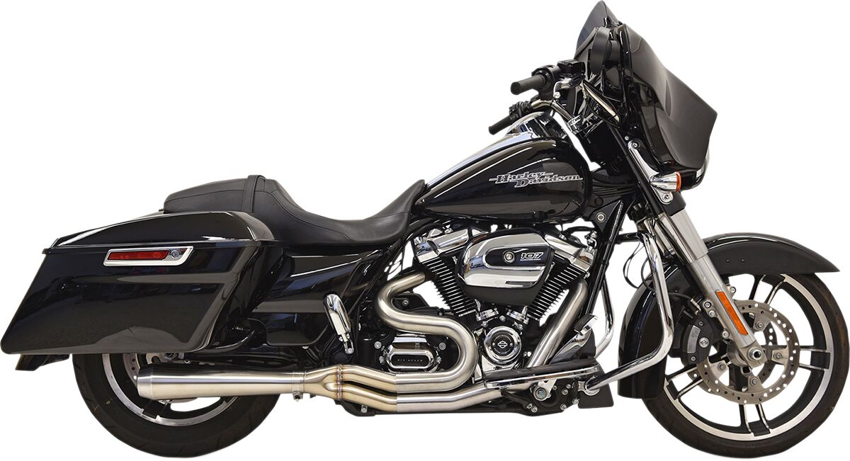 EXHAUST SYSTEM ROAD RAGE III 4 " MEGAPHONE 2-INTO-1 SHORT BRUSHED STAINLESS STEEL