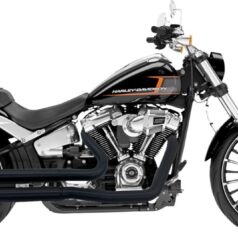 EXHAUST SYSTEM PRO STREET TURN OUT BLACK