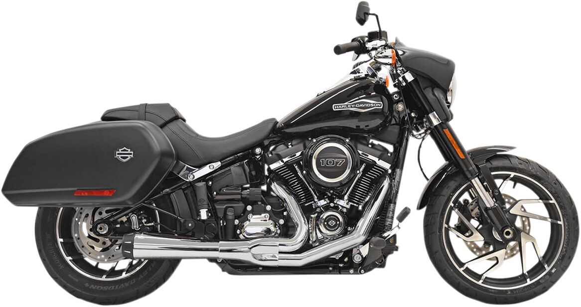 EXHAUST SYSTEM 2-1 ROAD RAGE W/MEGAPHONE MUFFLERS CHROME