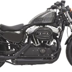 MUFFLER 3" BLACK W/ BLACK END CAP W/ CONTRAST FLUTES