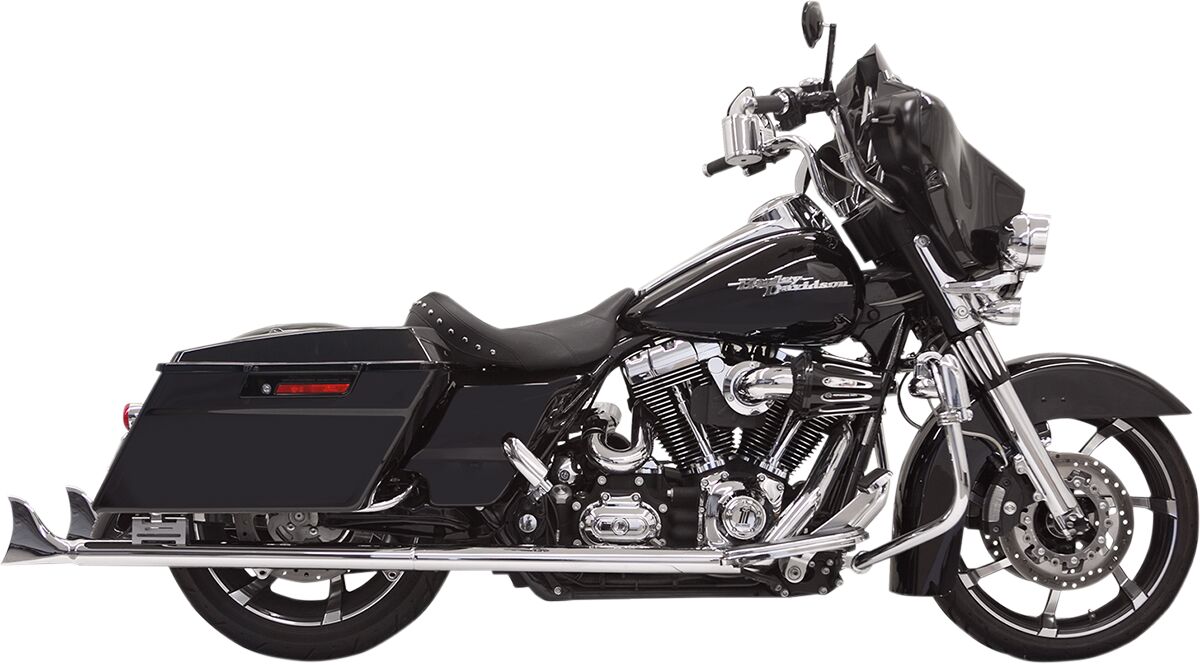 MUFFLER SLIP ON 33" TRUE DUAL FISHTAIL CHROME