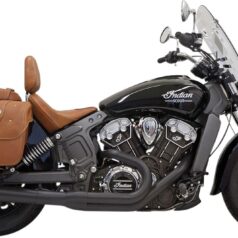EXHAUST SYSTEM ROAD RAGE 2-INTO-1 WITH LONG CHANGE MEGAPHONE MUFFLER BLACK
