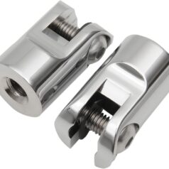 ACCUTRONIX PEG MOUNTS REAR FOLDING CHROME