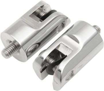 ACCUTRONIX PEG MOUNTS REAR FOLDING CHROME