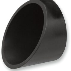 END CAP SLASH CUT FOR 3" MUFFLER BLACK