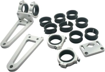 MOUNTING KIT - HEADLIGHT BRACKETS / ALUMINIUM / SILVER - Bild 3