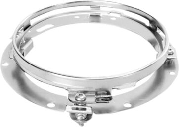 HEADLAMP 7"LED HALO Krom med monteringsring - Bild 2