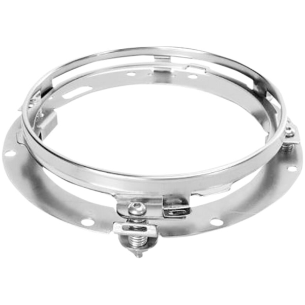 HEADLAMP 7"LED HALO Krom med monteringsring - Bild 2