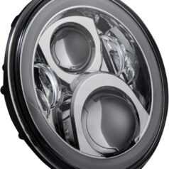 HEADLAMP 7"LED HALO Krom med monteringsring