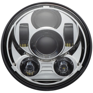 5.75" LED Krom