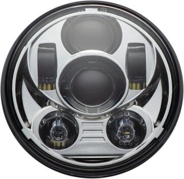 5.75" LED Krom