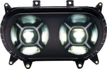 HEADLIGHTS Double X-led Svart  -HD Roadglide 15-24