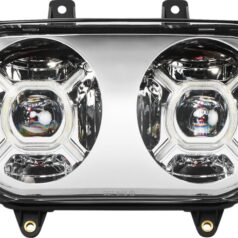 HEADLIGHTS Double X-led Chrome  -HD Roadglide 15-24
