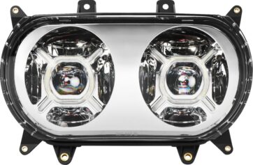 HEADLIGHTS Double X-led Chrome  -HD Roadglide 15-24