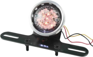 CUSTOM REPLACEMENT TAIL LIGHT / CLEAR LENS / SILVER|BLACK
