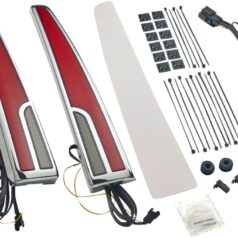 TAILLIGHT LED TRI GLIDE RED LENS CHR