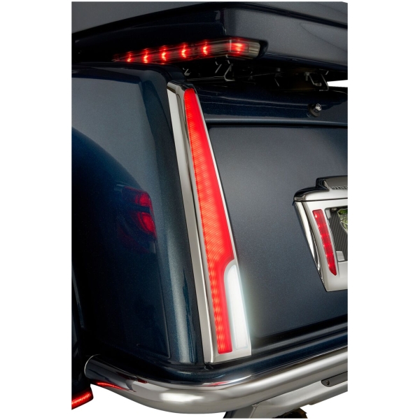 TAILLIGHT LED TRI GLIDE RED LENS CHR - Bild 2