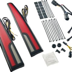 TAILLIGHT LED TRI GLIDE RED LENS BLK