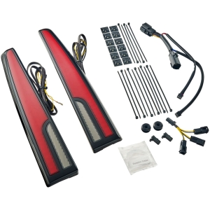 TAILLIGHT LED TRI GLIDE RED LENS BLK
