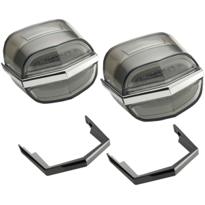 TAILLIGHTS TRI GLIDE LIGHT SMOKE LENS