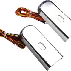 FENDER STRUT LED MARKER LIGHTS CHROME