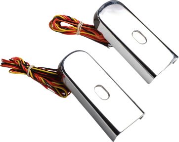 FENDER STRUT LED MARKER LIGHTS CHROME