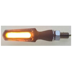 COB-LED SMOKE - LENS TURN SIGNAL / ZINC ALLOY / BLACK