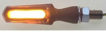 COB-LED SMOKE - LENS TURN SIGNAL / ZINC ALLOY / BLACK