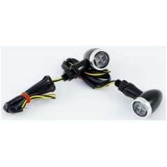 LED CLEAR - LENS TURN SIGNAL / ALUMINIUM|ZINC ALLOY / BLACK