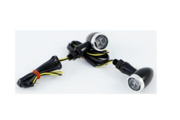 LED CLEAR - LENS TURN SIGNAL / ALUMINIUM|ZINC ALLOY / BLACK