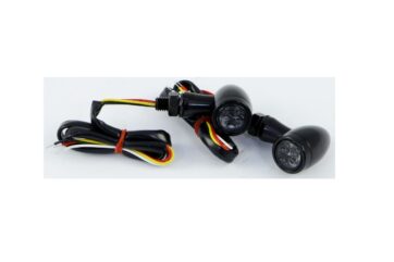 LED SMOKE - LENS TURN SIGNAL / ALUMINIUM|ZINC ALLOY / BLACK