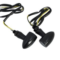 LED SMOKE - LENS TURN SIGNAL / ALUMINIUM|ZINC ALLOY / BLACK