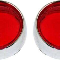 LENS RED BULLET CHROME