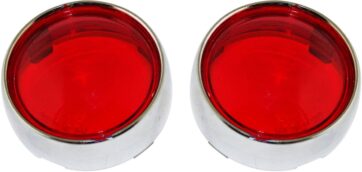 LENS RED BULLET CHROME