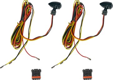 LIGHTS MICRO BULLET AMBER/RED V2 LED TURN SIGNALS BLK