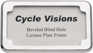 BEVELED LICENSE FRAME