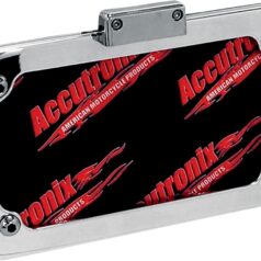 ACCUTRONIX LICENSE PLATE FRAME WITH LIGHT POLISHED